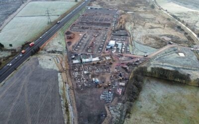 Coalburn 1 (pictured) is one of three transmission-connected BESS assets currently under construction by CIP in Scotland. Image: Copenhagen Infrastructure Partners.